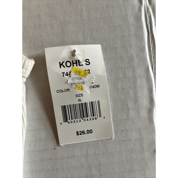 NWT Kohl’s Trixxi Juniors Women Cream Snow Tank Top Size XL Summer Spring Look - Picture 5 of 7